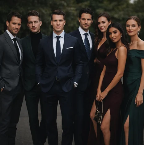 Código de vestimenta elegante y formal para la boda